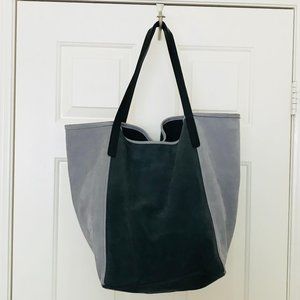 Graf & Lantz gray suede leather City Tote NWOT